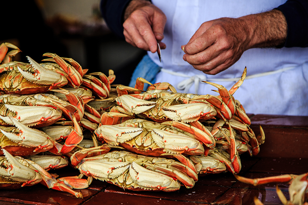 Crab picking | Hungry Village: Food Stories from San Francisco